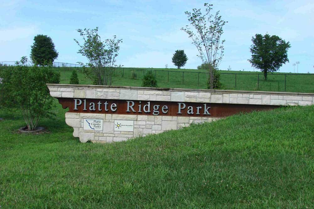 platte ridge park sign